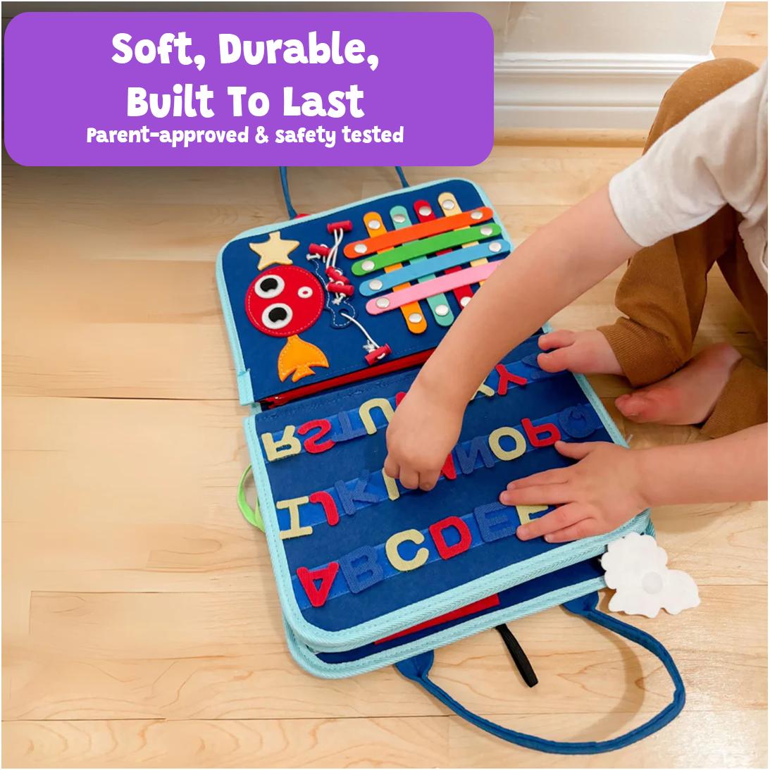 BOOZZYBABY® - 8 In 1 Montessori Busy Board