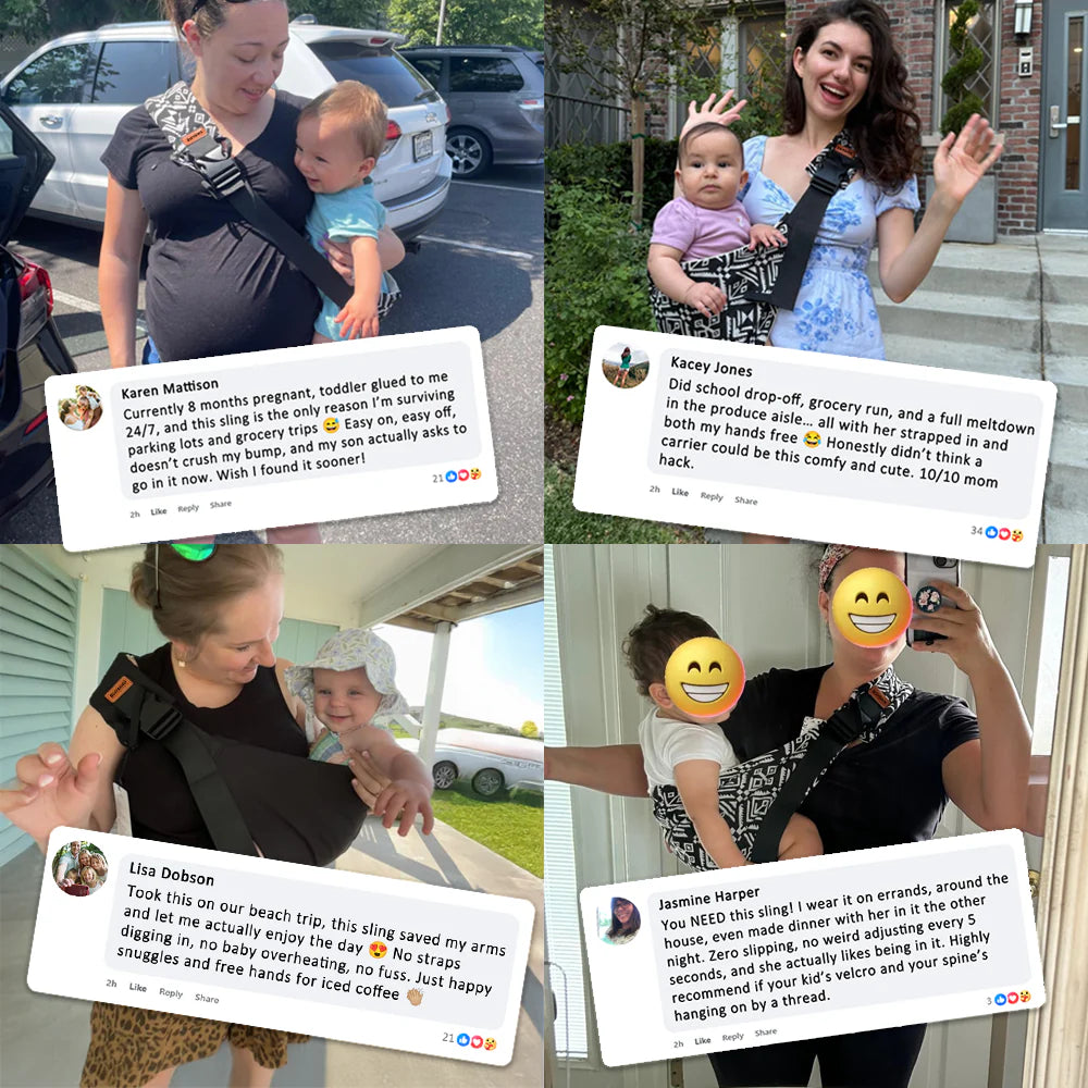 BOOZZYBABY®  - Baby Sling Carrier